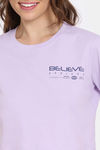 Rosaline Crop Length Loungewear Top - Pastel Lilac — thumbnail 5